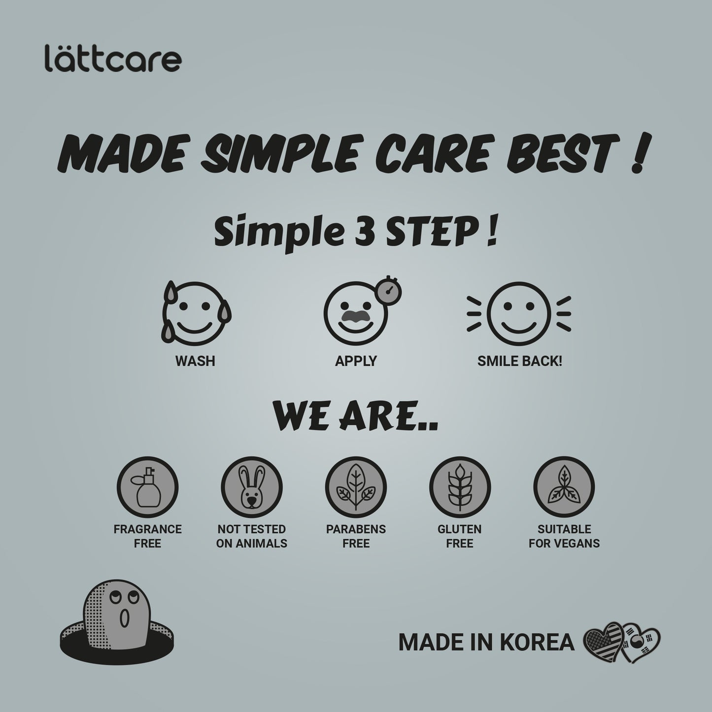 lattcare Charcoal nose pore strips -6P
