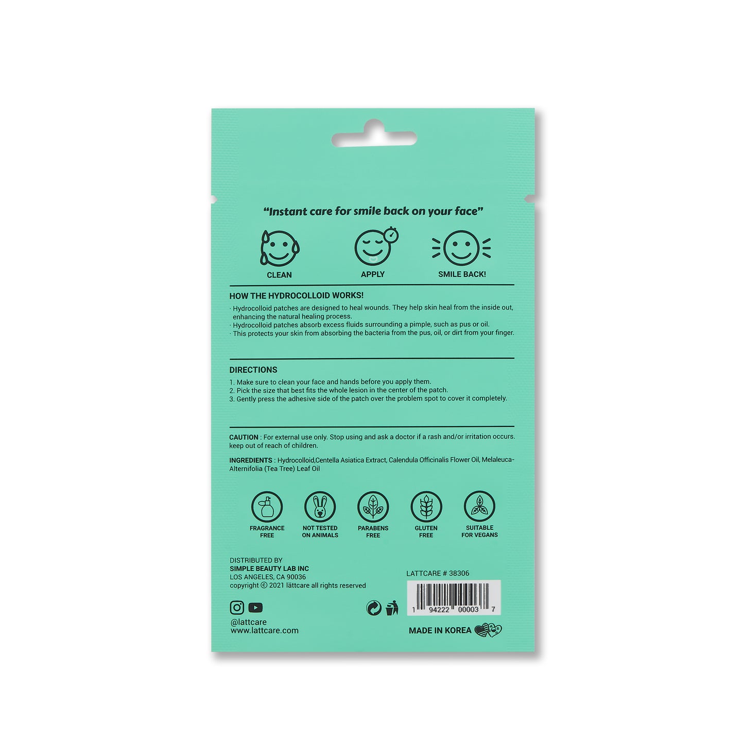 lattcare blemish spot care patch 12 Patches