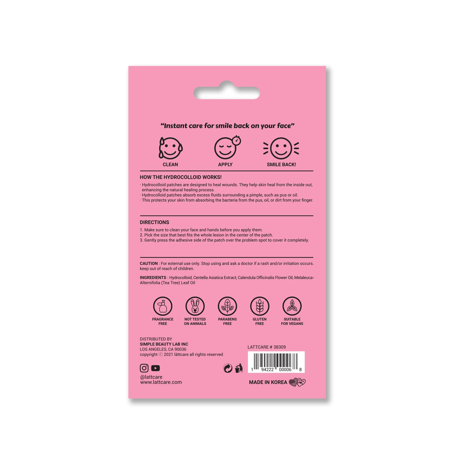 lattcare dalgona skin shield patch-30P